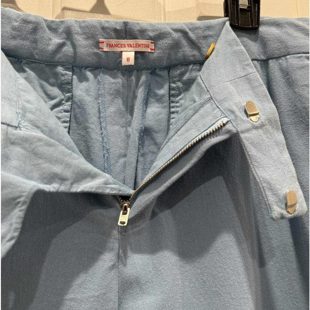 Frances Valentine Chloe Pant In Light Blue Size 8 Relaxed Trouser women’s - Picture 5 of 9
